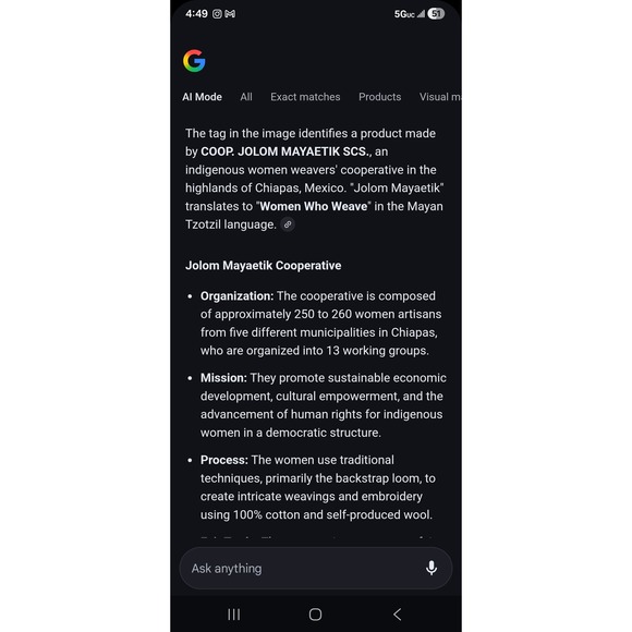 Jolum Mayaetik or Women Who Weave Embroidered &‎ Woven Cotton Huipil Dress Boho - Picture 14 of 15